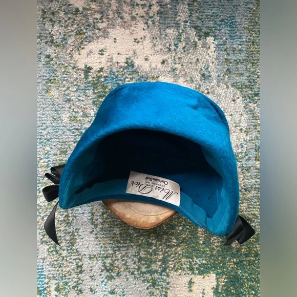 Rare Vintage 1950s Miss Dior Christian Dior brushed cloche hat with satin bows il_340x270.6051877233_hkq3.jpg main image 2